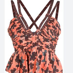 Ulla Johnson Eliana Tank and Natia Pant set in Amaryllis